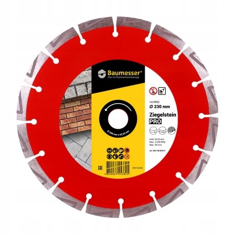 BAUMESSER TARCZA DIAMENTOWA ZIEGELSTEIN 230MM DO C