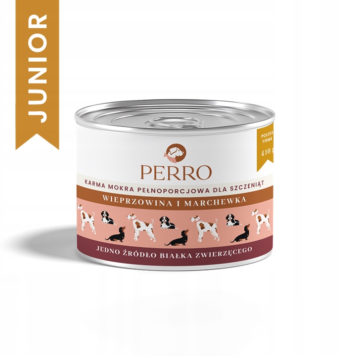 PERRO-Wieprzowina i marchewka 410g dla szczeniąt