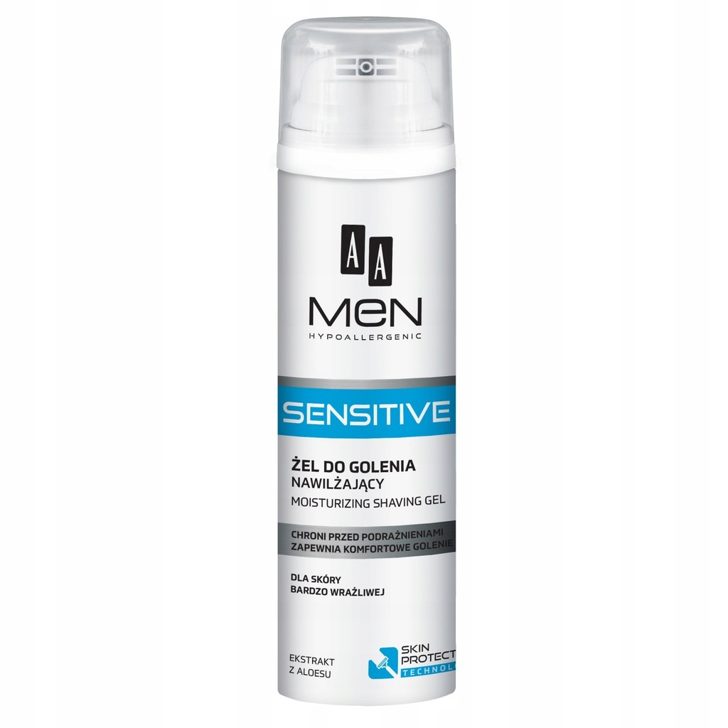 AA Men Sensitive żel do golenia 200 ml.