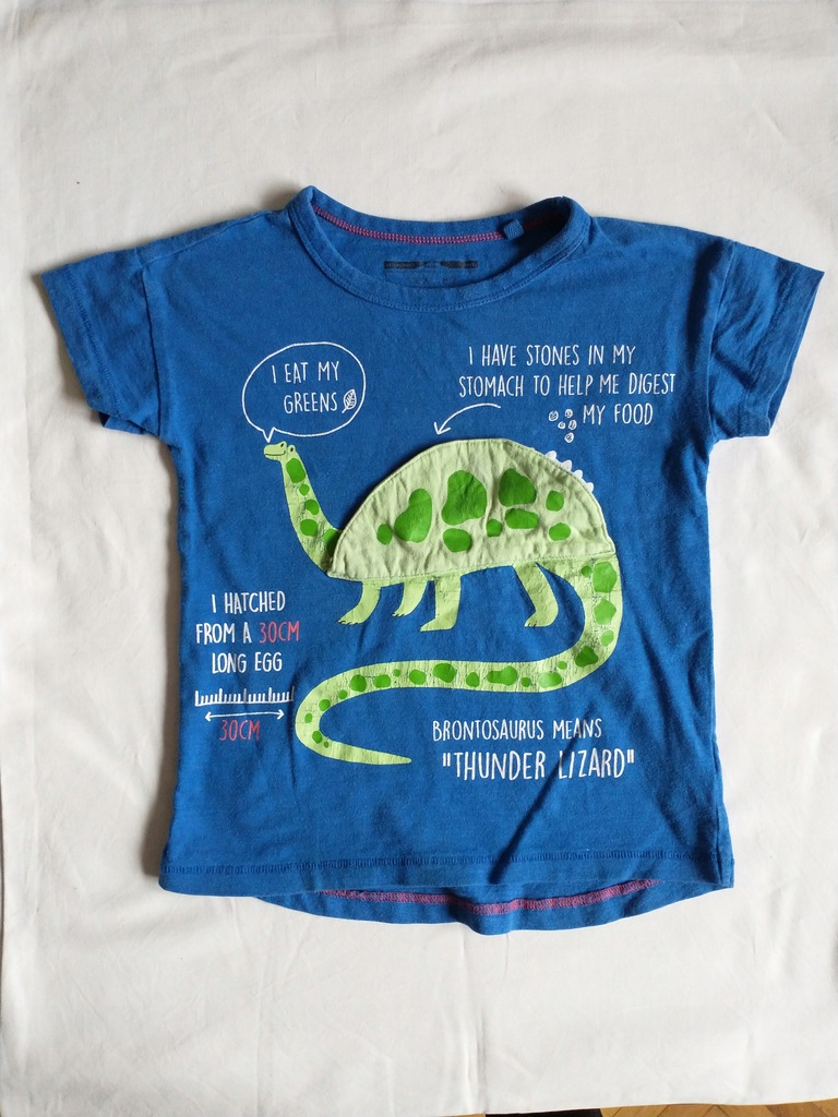 nextbluzka t-shirt 98 cm dinozaur