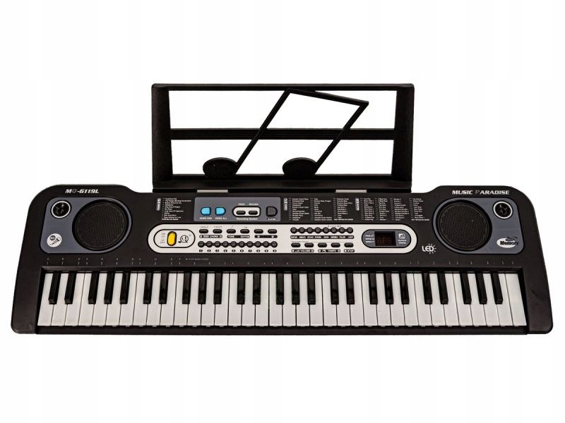 Keyboard MQ-6119L Organki, 61 Klawiszy, Mikrofon,
