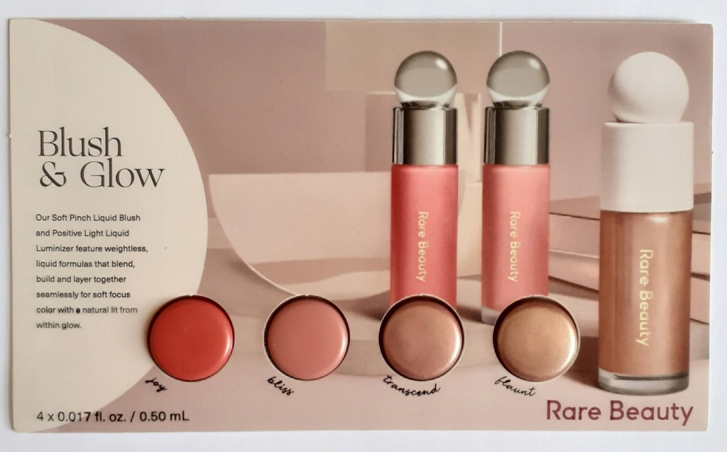 Rare Beauty Blush & Glow róż w płynie próbki 12432791856 oficjalne