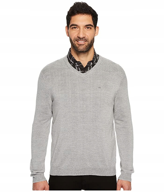 Calvin Klein sweter wełniany 100% wełna merynosa L