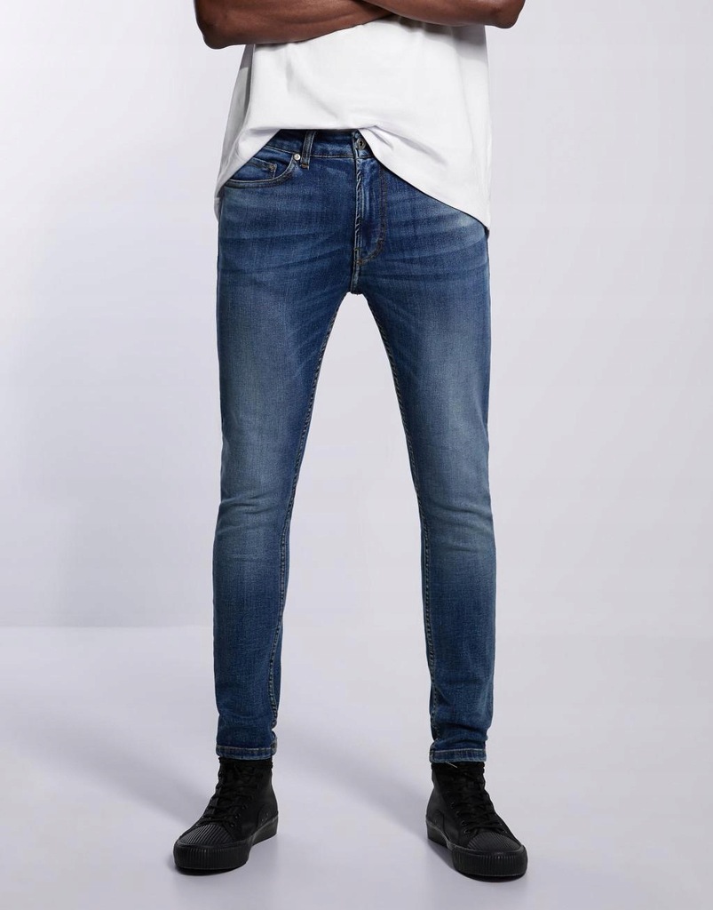 R2S062 ZARA __FY7 SPODNIE JEANS RURKI CASUAL__42