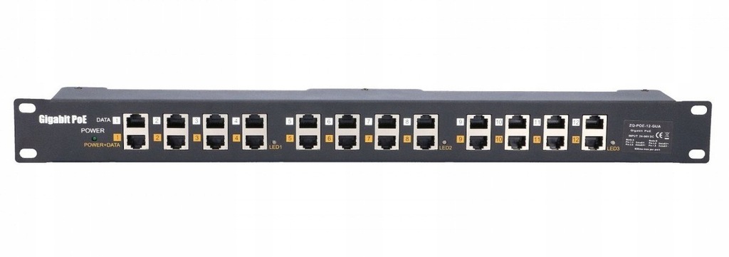 *EXTRALINK POE INJECTOR 12 PORT GIGABIT