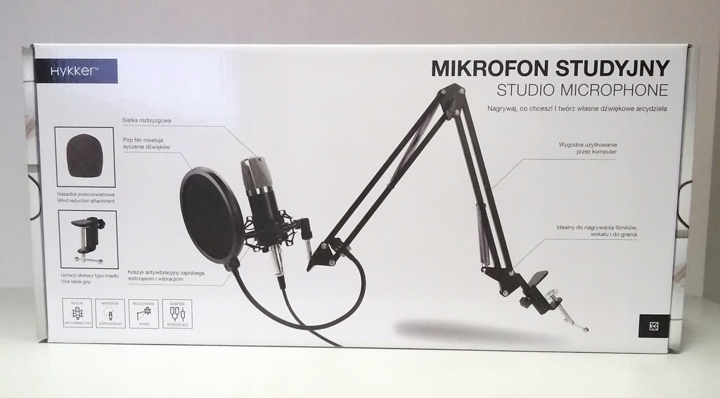 Mikrofon Hykker Mikrofon studyjny