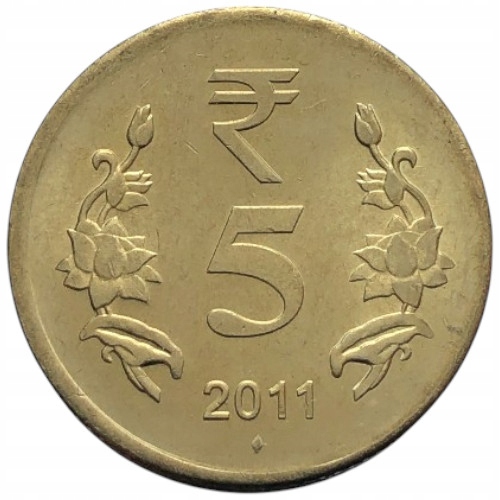 93546. Indie, 5 rupii, 2011r.