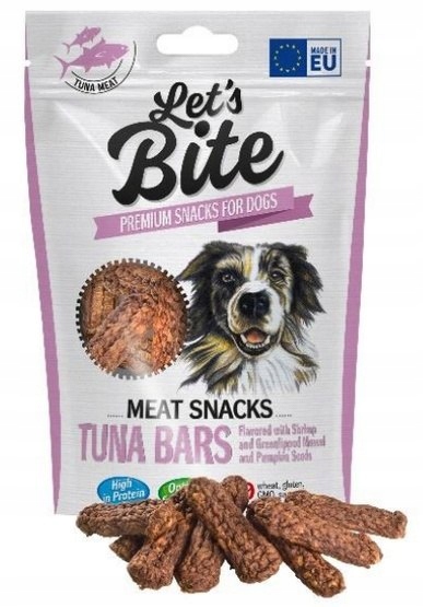 Let's Bite Meat Snacks Tuna Bars 80g