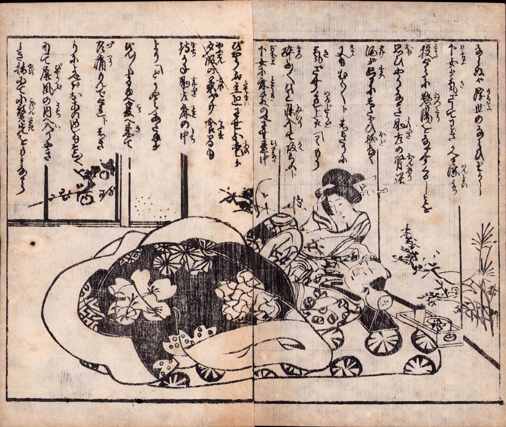Shunga 1- Drzeworyt japoński, Kunimori II, 1855 r.