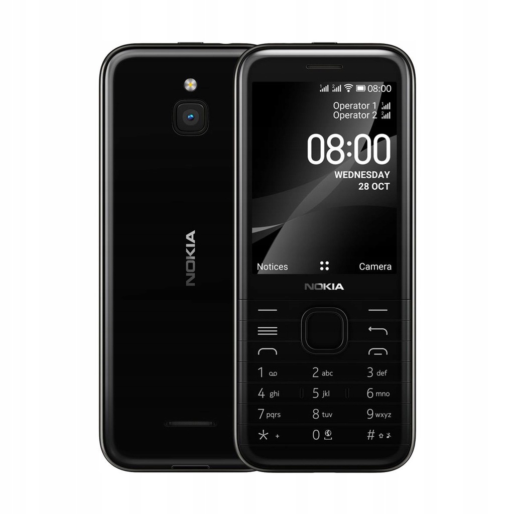 Купить Телефон Nokia 8000 4G LTE с двумя SIM-картами, черный: отзывы, фото, характеристики в интерне-магазине Aredi.ru