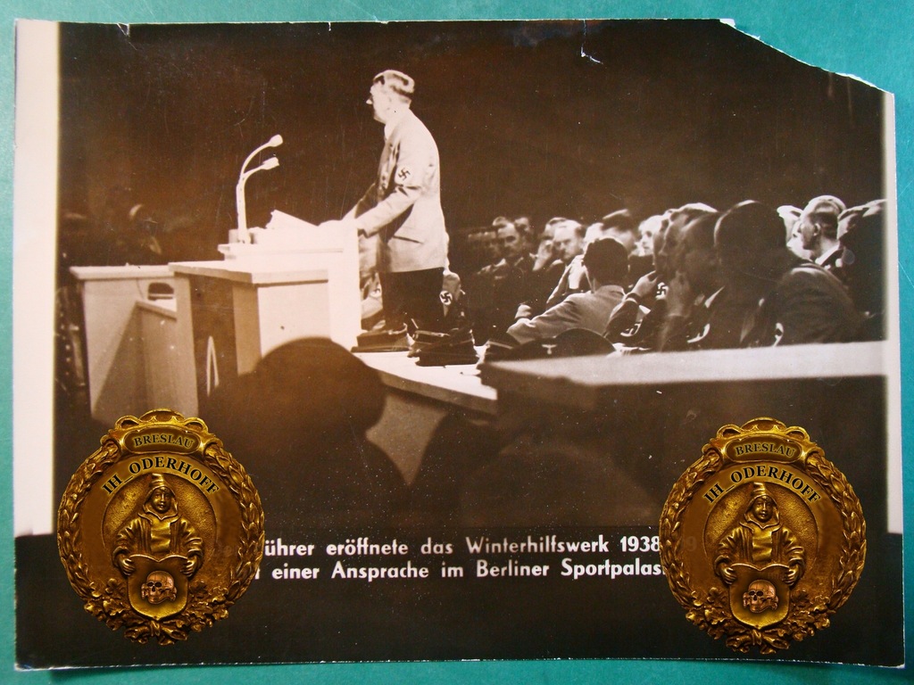 1938 Hitler=Sportpalast 17,8x24cm.Fotopress F4661