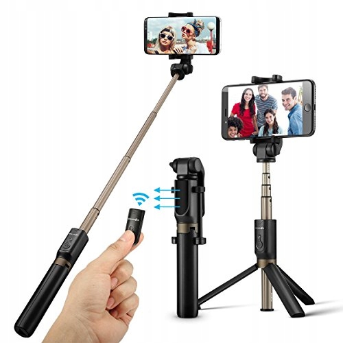 Kijek do zdjęć selfie stick Bluetooth 3w1
