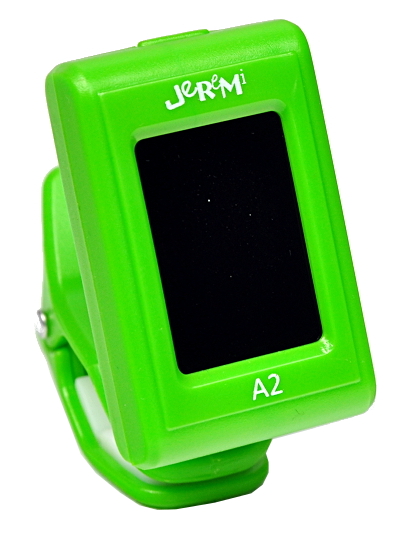 Tuner stroik do gitary Jeremi A2 Zielony