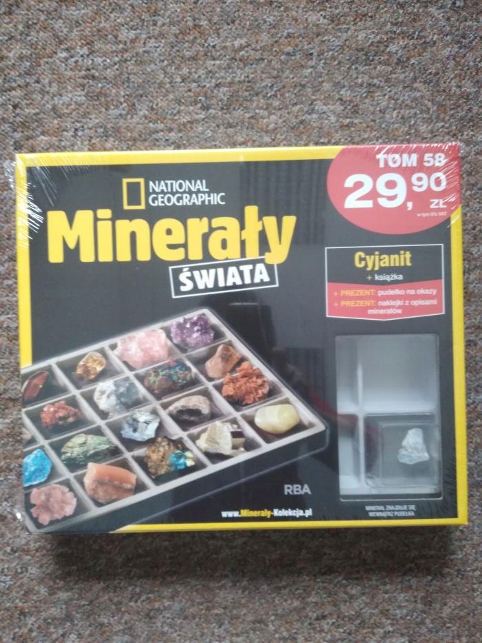 MINERAŁY ŚWIATA 58 / 2022 CYJANIT + PUDEŁKO