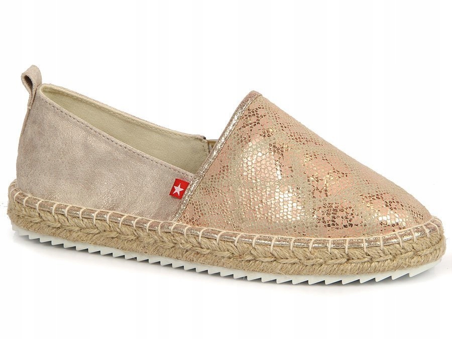 ESPADRYLE damskie złote BIG STAR FF274A516 40