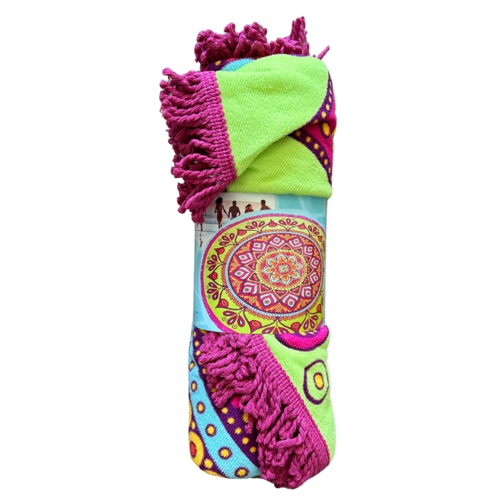 Okrągły ręcznik plażowy Seven For Seven (średnica 150 cm) wielokolorowy