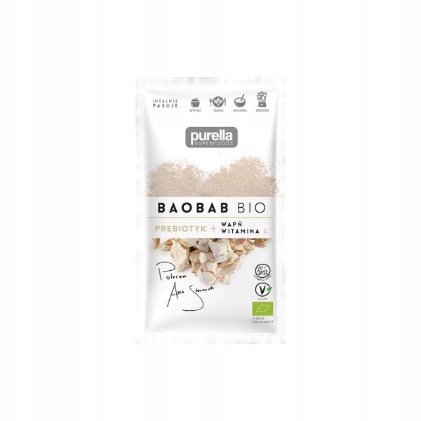Purella Baobab BIO Prebiotyk Wapń + Witamina C 21g