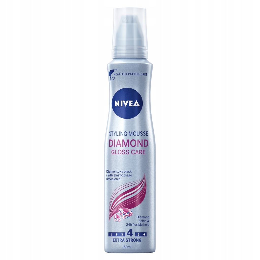 Nivea Diamond Gloss Care pianka do włosów 150ml