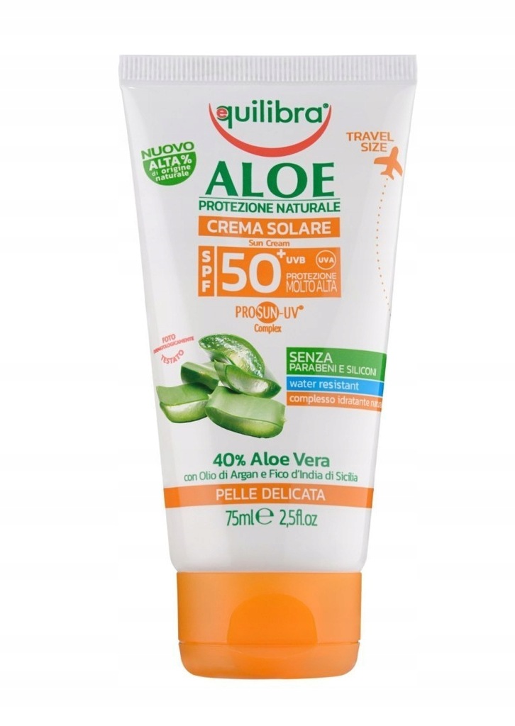 Equilibra Aloe Krem przeciwsłoneczny SPF50 75ml