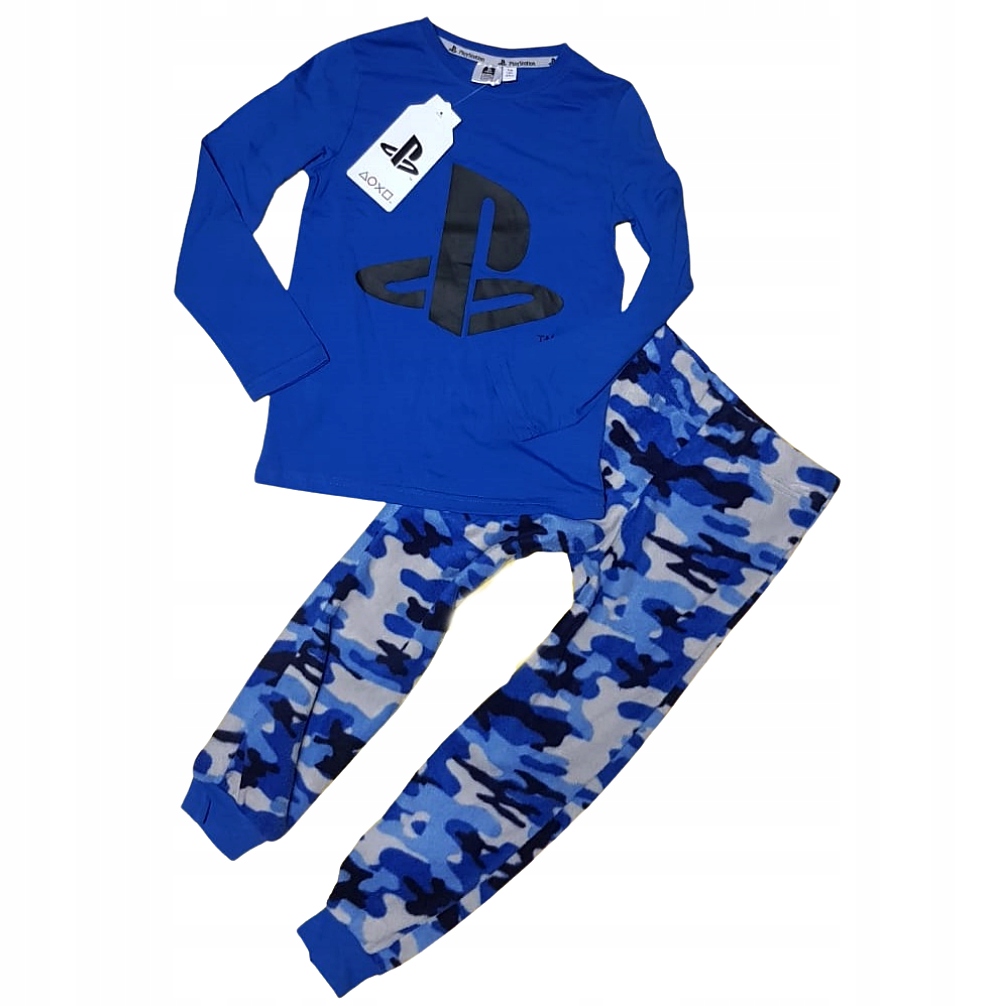 Piżama PlayStation 134 140 CIEPŁA 9/10 Chłopięca