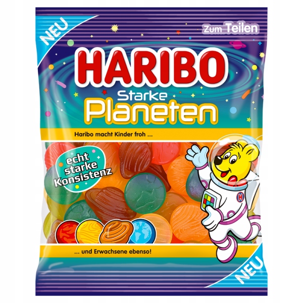 Haribo Żelki Planety 175g Owocowe Planety Kosmos