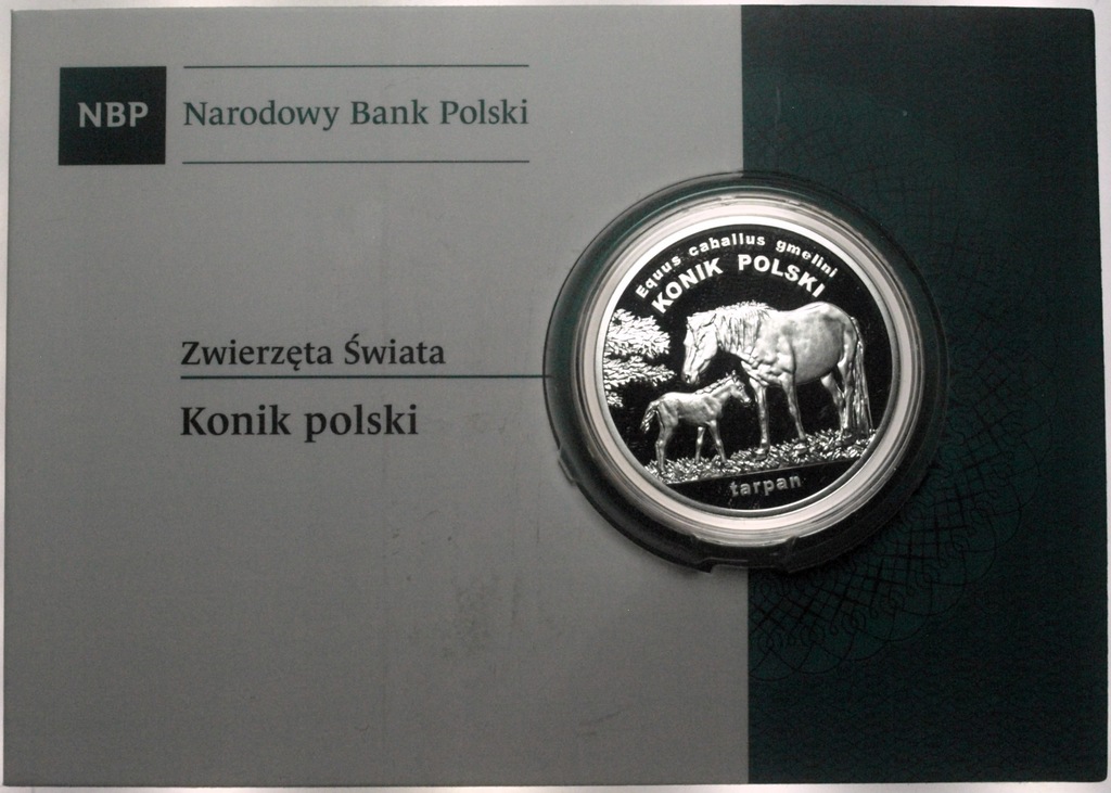 20 zł złotych 2014 Konik polski Tarpan Zwierzęta Świata SREBRO
