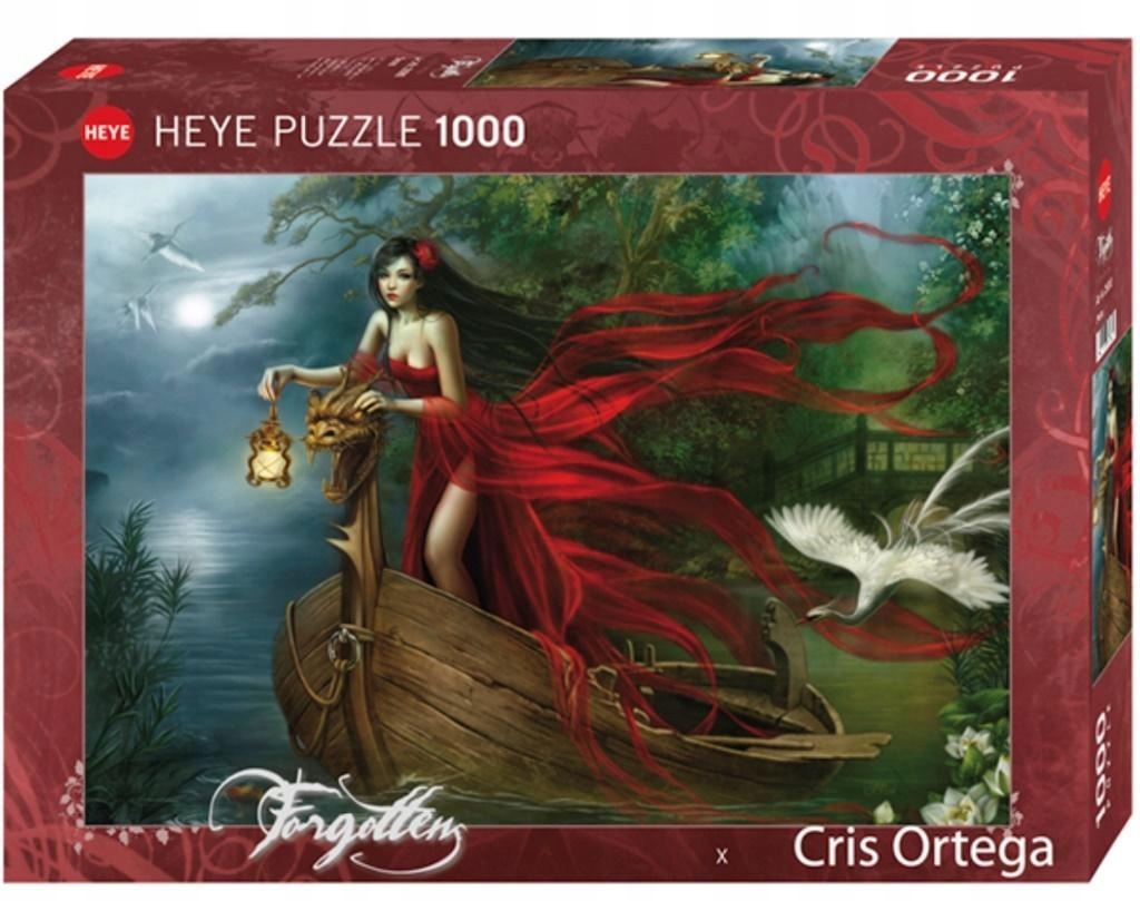 PUZZLE 1000 PIEKNOŚĆ Z ŁABĘDZIAMI, HEYE