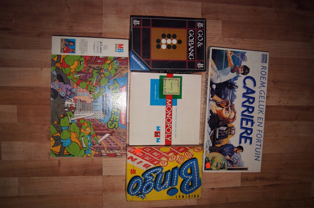 5x gra planszowa monopoly bingo turtles gobang