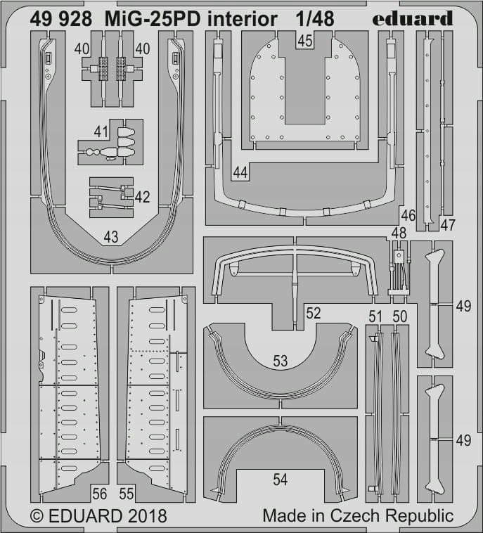 EDUARD 49928 - 1:48 MiG-25PD interior