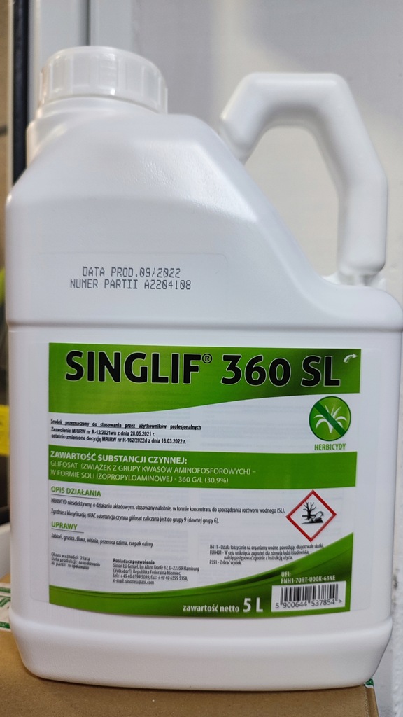 Singlif 360 SL (glifosat) 5L na chwasty - 13886381527 - oficjalne ...