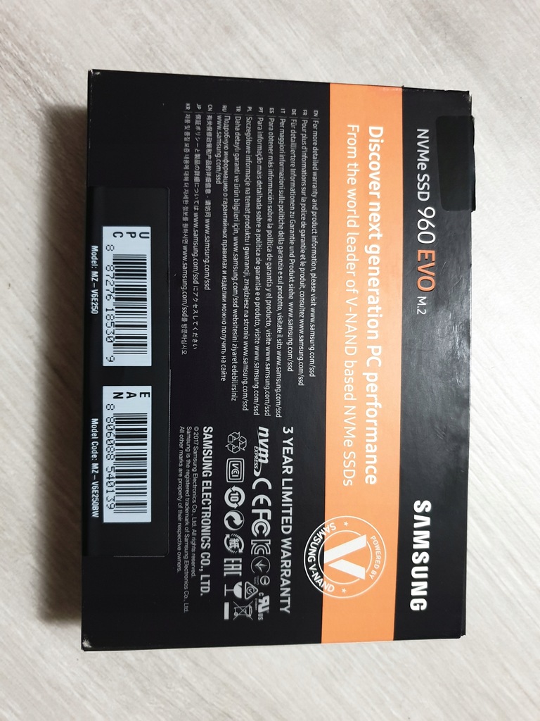 dysk SSD M.2 Samsung 960 EVO NVMe 250GB
