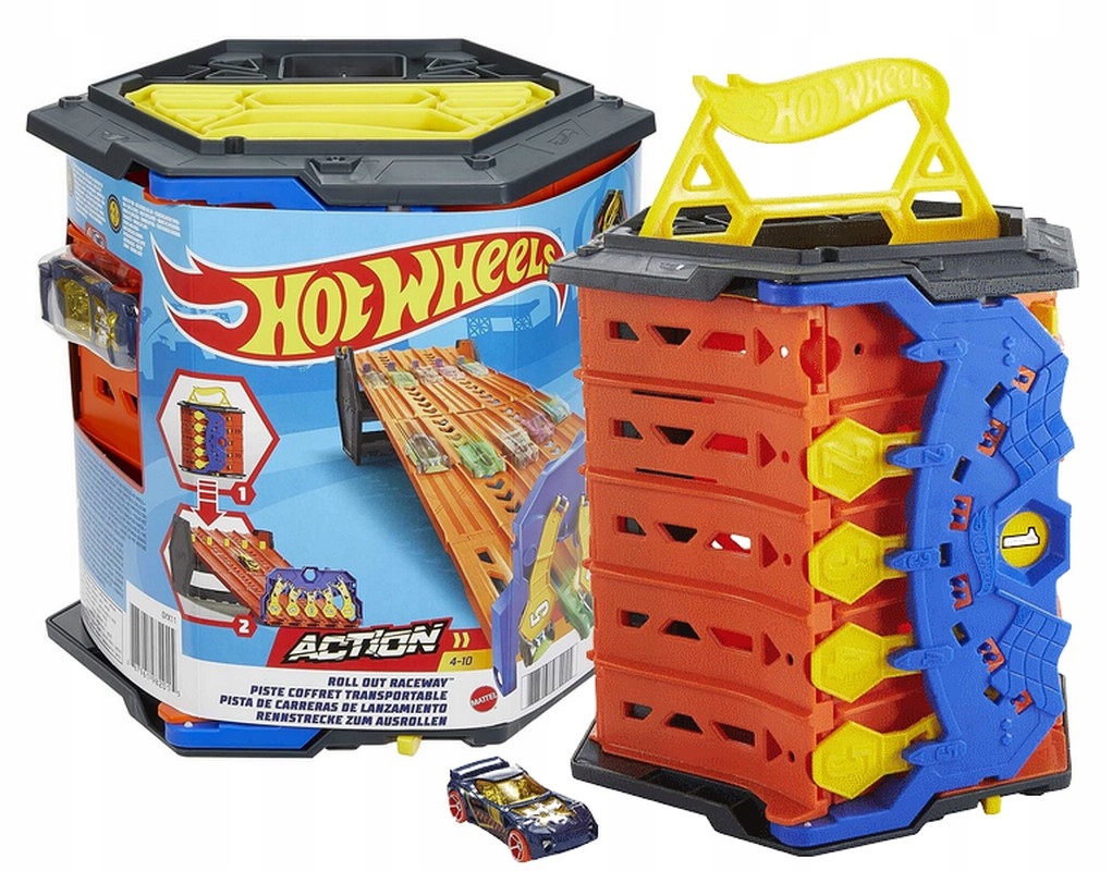 Hot Wheels Zestaw Rozwijany tor wyścigowy GYX11