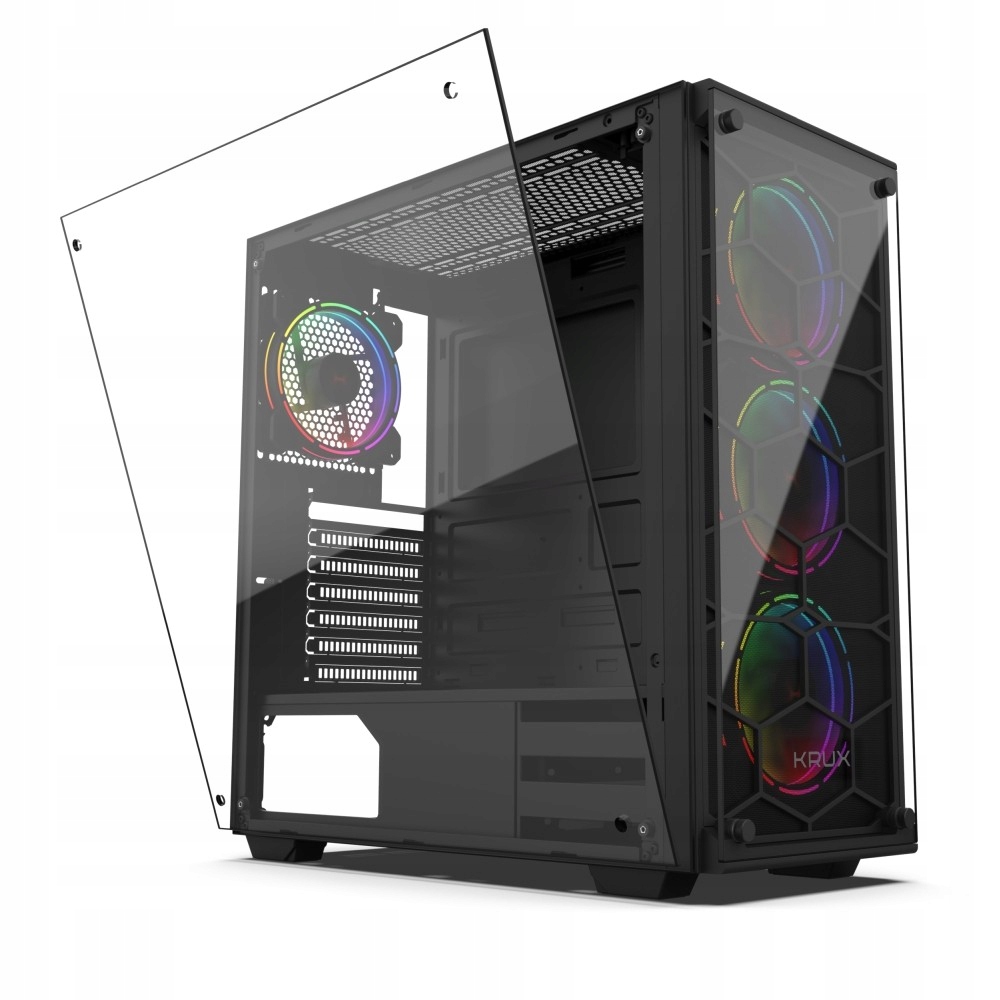 Купить КОРПУС KRUX LEDA ИЗ ЗАКАЛЕННОГО СТЕКЛА RGB RAINBOW 4x120: отзывы, фото, характеристики в интерне-магазине Aredi.ru