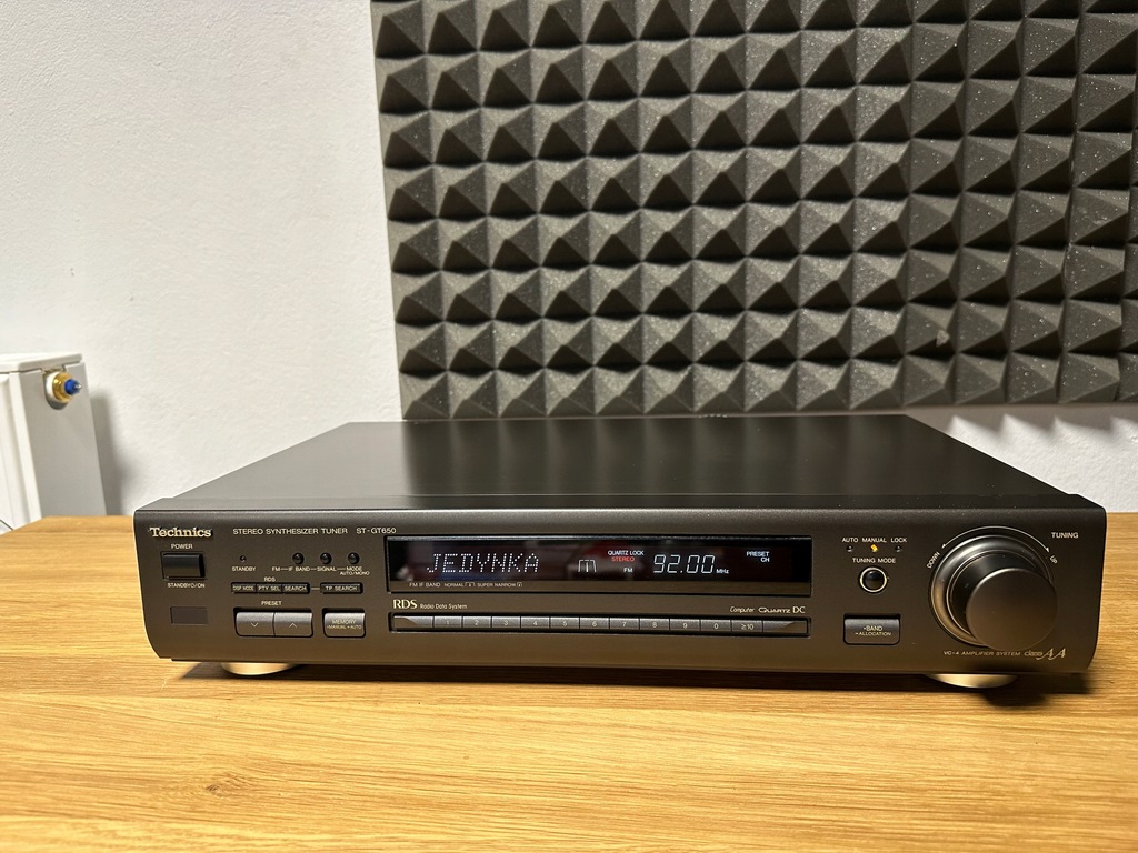 TECHNICS ST-GT650 RDS TUNER RADIOWY RADIO PO REGULACJI WYŚWIETLACZ TOP!!!