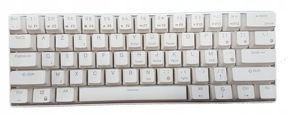 ROYAL KLUDGE RK61 Klawiatura Mechaniczna AZERTY BIAŁA LED niebieski No145