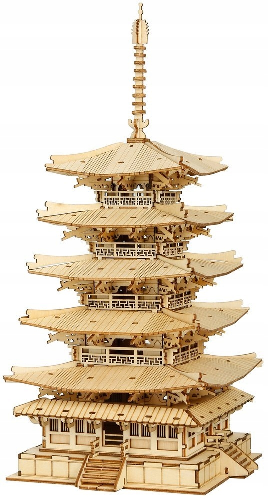 ROBOTIME Drewniany Model do składania Pagoda