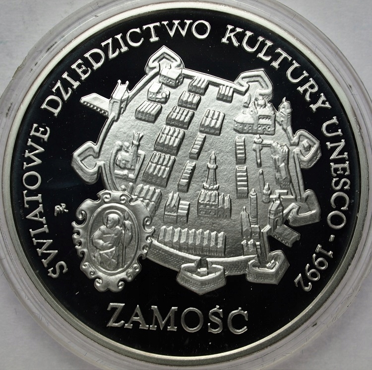 300000 zł złotych 1993 Zamość UNESCO