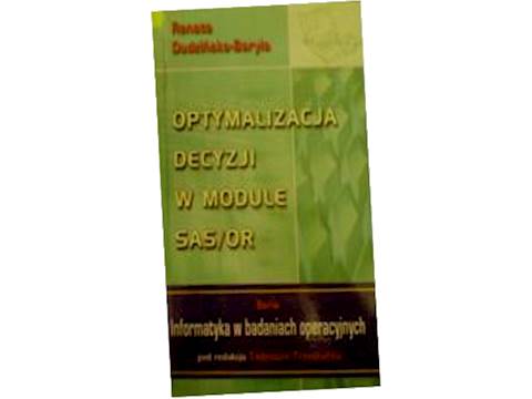 Optymalizacja decyzji w modu... - Dudzińska-Baryła