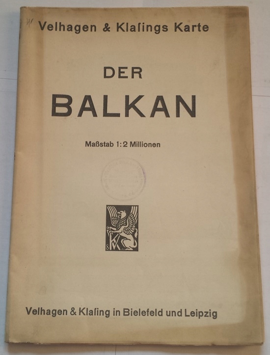 STARA MAPA DER BALKAN - BAŁKANY