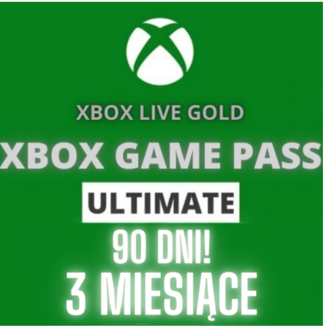 XBOX GAME PASS ULTIMATE 90 DNI 3 MIESIĄCE + GOLD