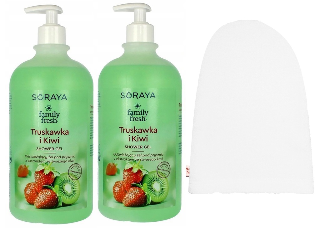 SORAYA ŻEL POD PRYSZNIC TRUSKAWKA I KIWI 2X 1L