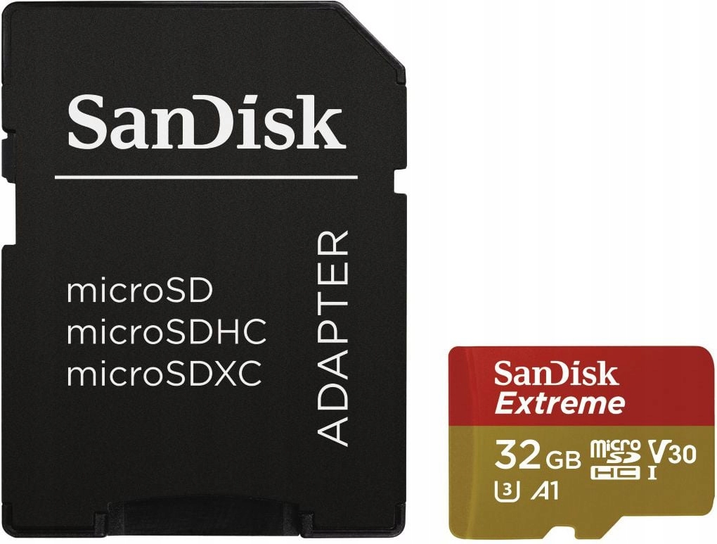 SanDisk Extreme microSDHC 32GB 100/60 MB/sA1 V30U3