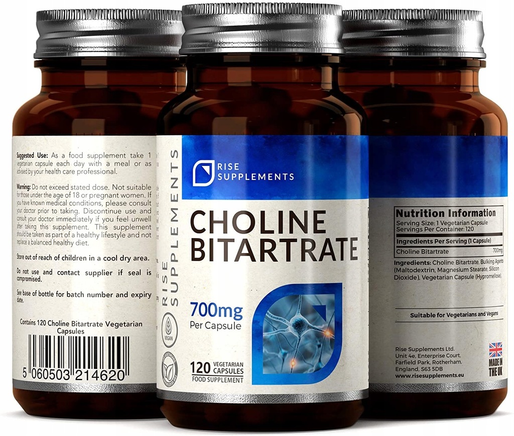 Купить Холина битартрат 120 капсул по 700 мг - Rise: отзывы, фото и ...