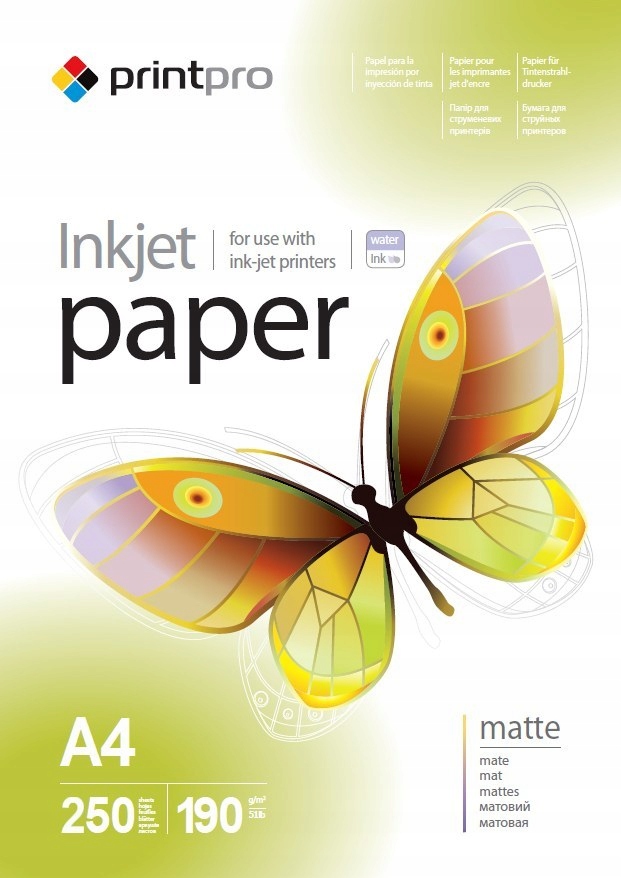 Photo Paper PrintPro Matte A4 190g 250 szt