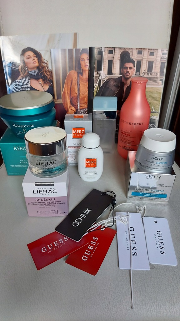 Opakowania flakony Guess Vichy Kerastase 13 szt.