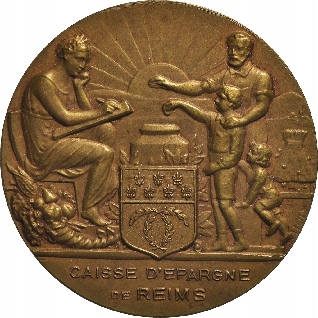 Francja, Medal, Caisse d'Epargne de Reims, Bank, A