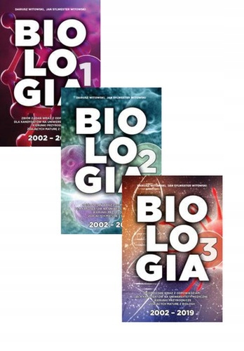 BIOLOGIA ZBIÓR ZADAŃ TOM 1-3 WITOWSKI 2019