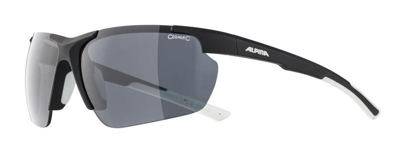 ALPINA okulary sportowe DEFFY HR BLACK S3 black matt-white