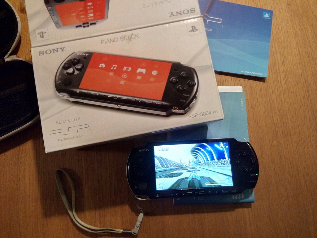 SONY PSP 3004 SLIM+GRY+ETUI+OKABL SUPER ZESTAWwifi