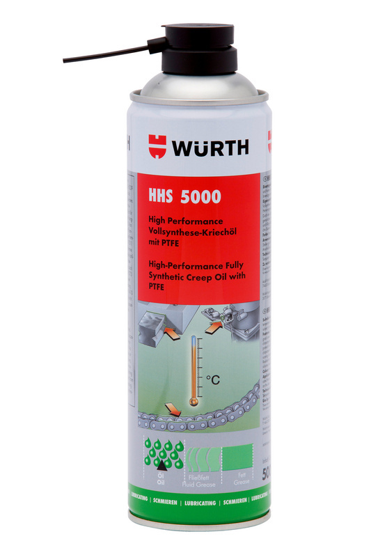 SMAR OLEJ WURTH SYNTETYCZNY Z PTFE 500 ml HHS 5000